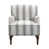 Grey Stripe Linen Blend