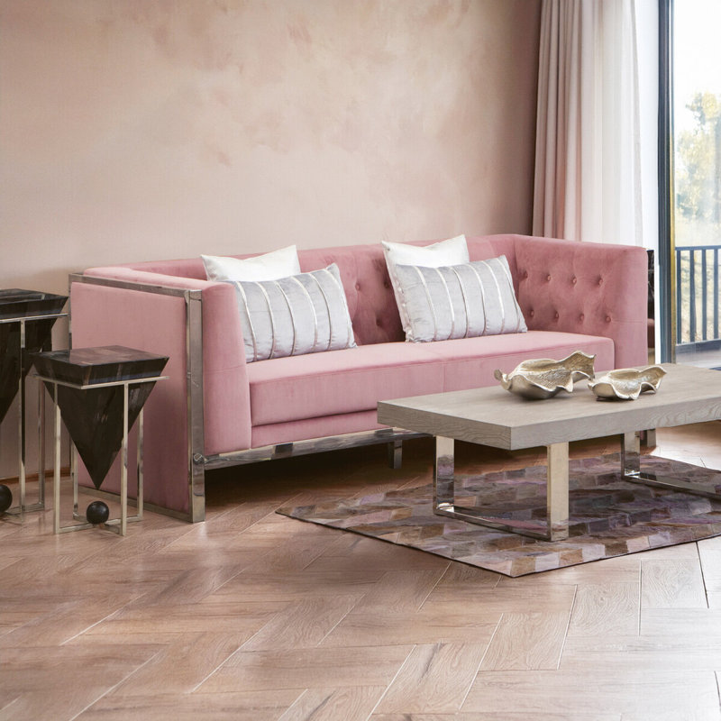 Danny 3 Seater Sofa, Pink
