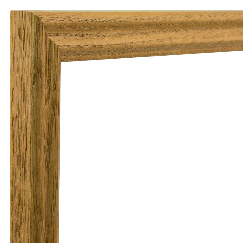 Cadre photo simple en bois biseauté, L 13 po x H 19 po, Brun naturel