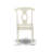 Kenley Dinette Chairs - Napoleon Back Solid Wood Seat Kitchen Chairs, Set of 2, Linen White