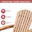 Chaise Adirondack pliante en bois (pré-assemblée, teintée)