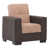 Similicuir beige / brun