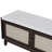 Boho Rattan Entryway Bench With Storage, Cushioned Shoe Bench With Double Doors, Wooden Shoe Organizer Bench For Entryway And Hallway-750174583