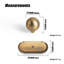 Poignée ronde en bronze champagne de 1 po de diamètre avec panneau - G014-113657127-113657125