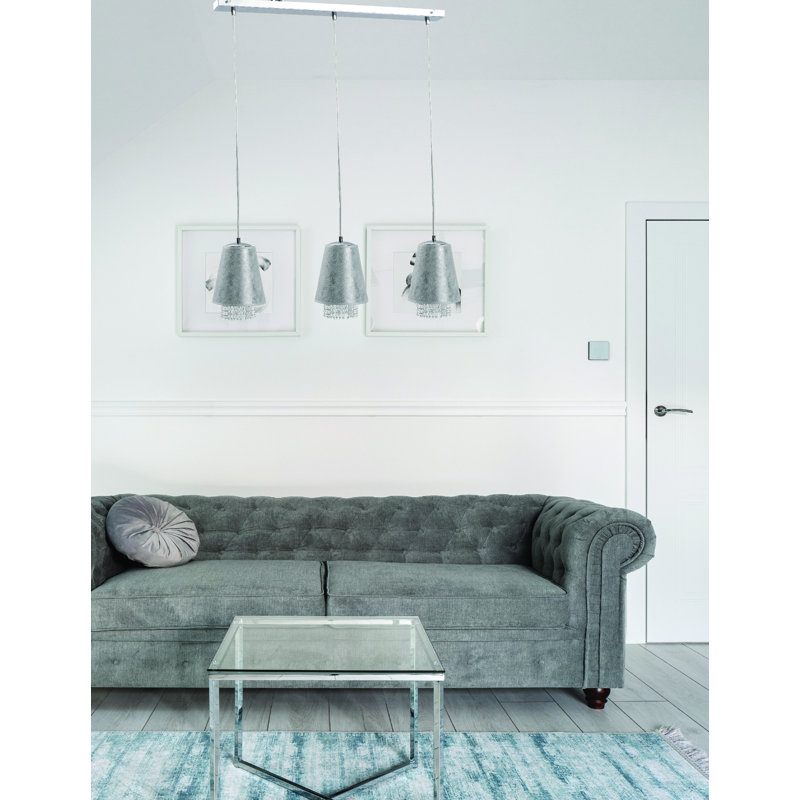 Purcell 3 - Light Cone Pendant, Silver, Silver