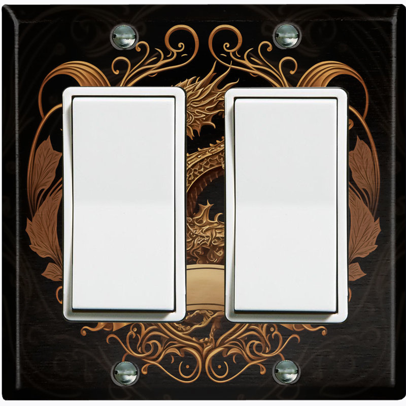 Copper Rust Patina Teal Print 2 - Gang Rocker Standard Wall Plate