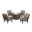 Oxford 5 Piece Multiple Chairs Seating Group with Cushions-127280785-127280778