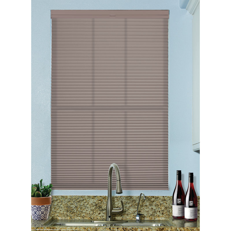 Store alvéolaire semi-transparent sans cordon, 72", 68.5", Bâtons / pierres