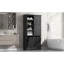 Armoire de rangement polyvalente avec portes, tiroirs et tablettes réglables, offrant beaucoup d'espace et un design élégant.-531709917
