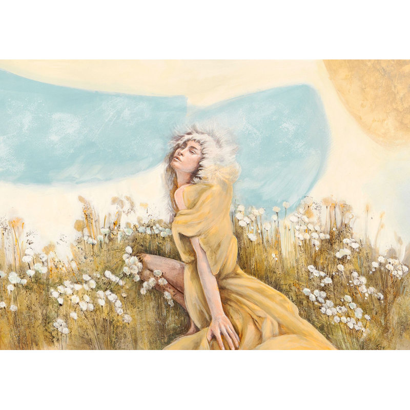 Fairy Of The Pale Skies by Erica Pagnoni - Wrapped Canvas Painting, 50cm H x 70cm W x 4cm D