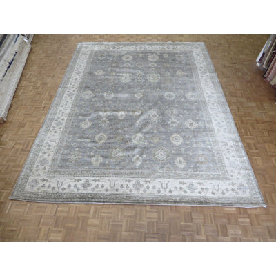 One-of-a-Kind 11'8" X 15'1" Wool Area Rug in Gray Blue