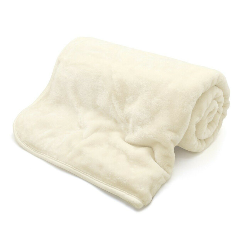 Lyle Plain Weave / Muslin Throw Blanket, 127cm W x 152cm L, Cream