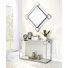 Hohenstein 44'' Glass Top Console Table