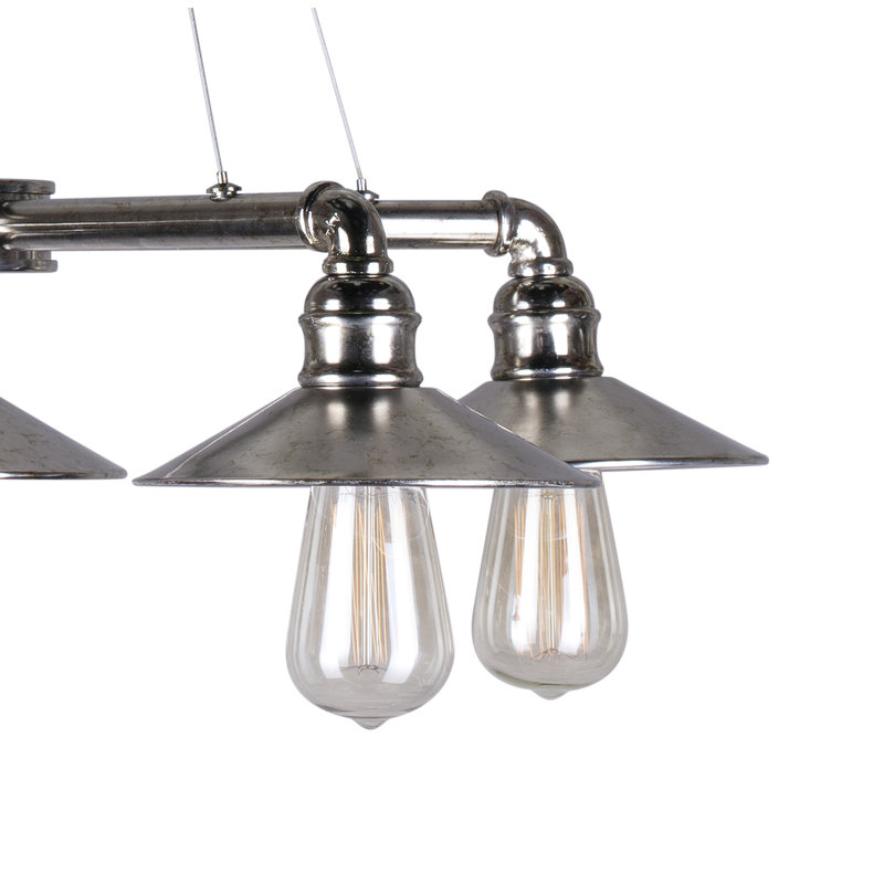 Lustre classique/traditionnel ombré 5 lumières Mcquiston, Chrome rétro