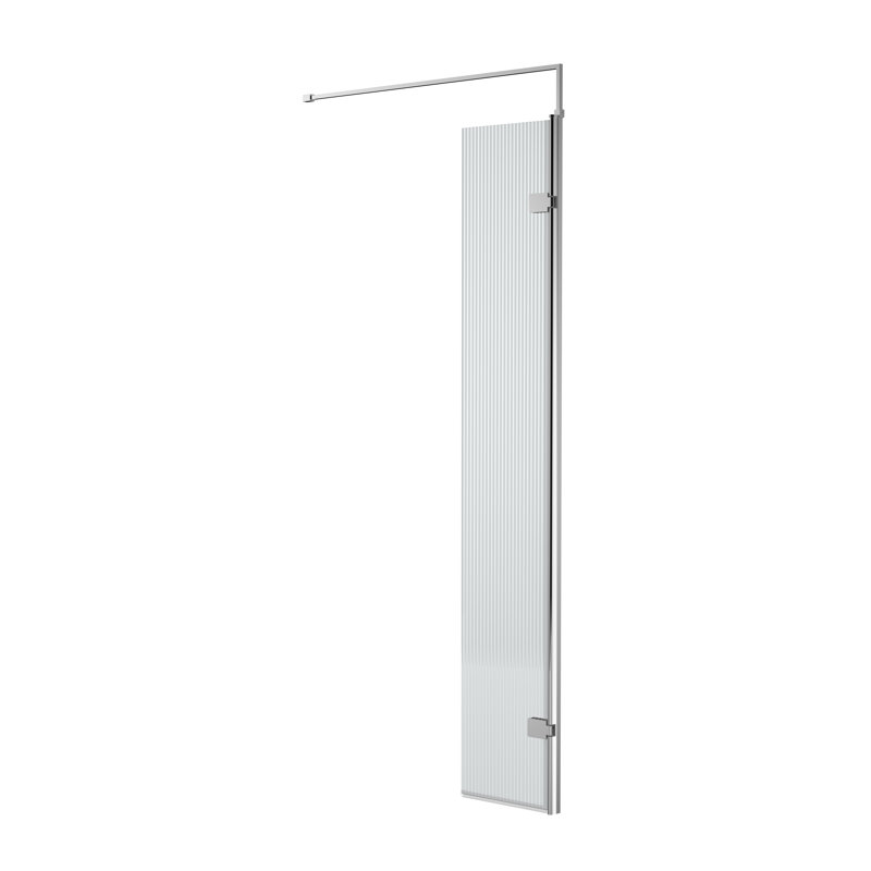 322mm W x 1850mm H Semi-Frameless Wet Room Glass Screens with Glass