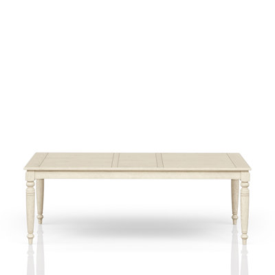 Table With Leaf - Whitewash
