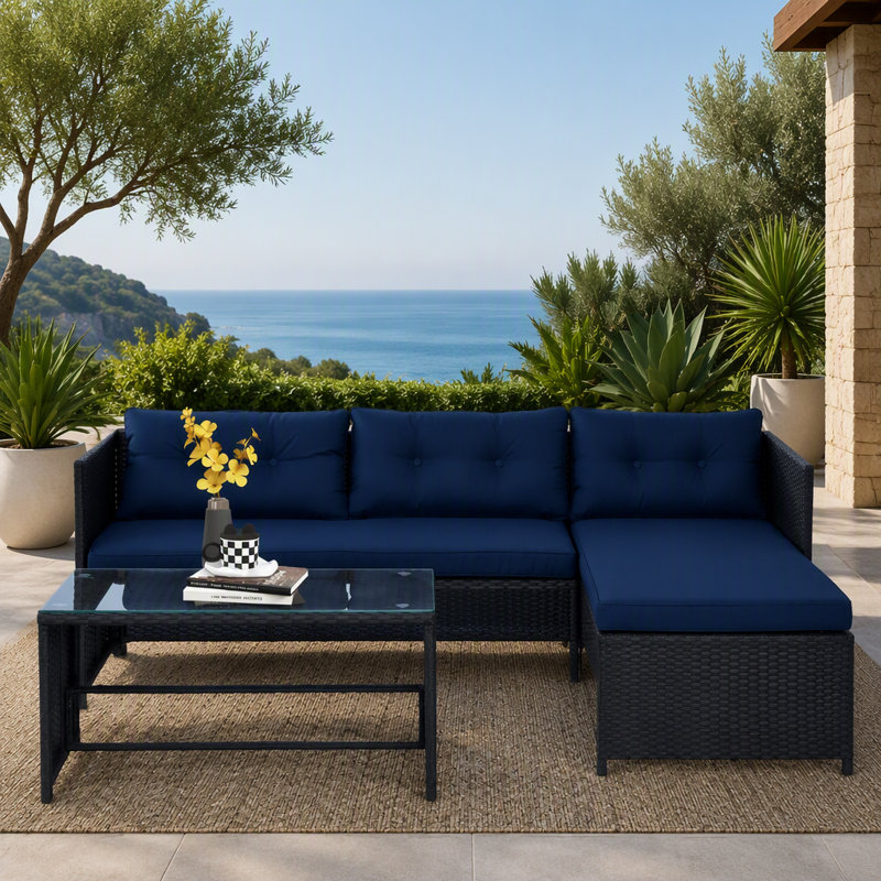 Ensemble de canapé d'extérieur Loveseat