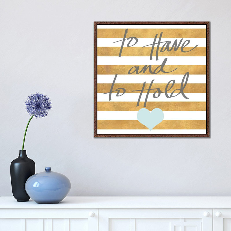 Wedding II by Sd Graphics Studio - Print on Canvas, Brown Framed Canvas, 45.72 cm H x 45.72 cm W