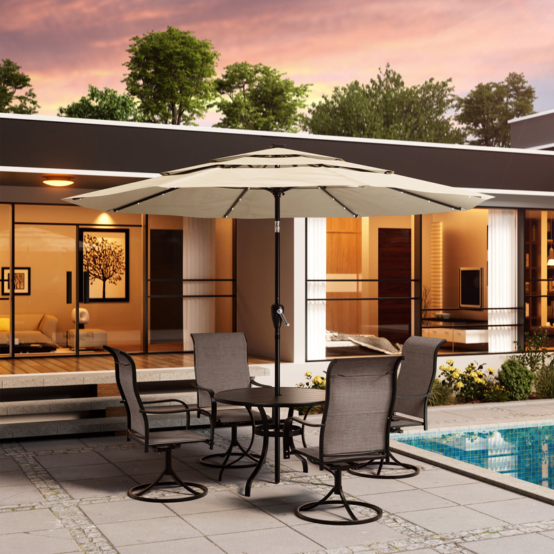 Faircloth Round 4 - Person Outdoor Dining Set