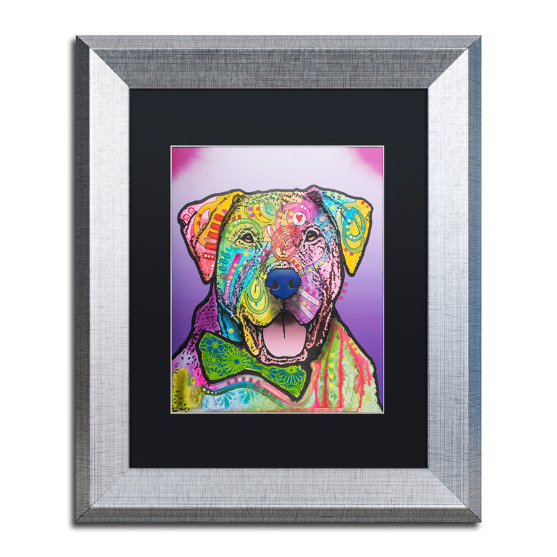« charlie brown custom ii », impression, Noir, H 14 po x l 11 po x P 0,5 po, Cadre argenté