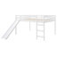 Lit mezzanine avec glissade, conception multifonctionnelle, lit double