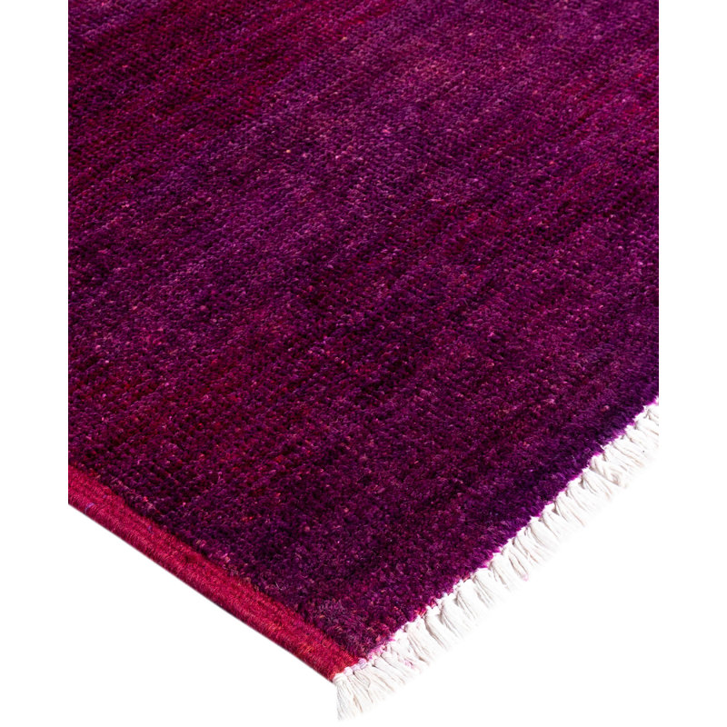 Overdyed One-of-a-Kind 9' 10" X 13' 10" Hand Knotted Area Rug