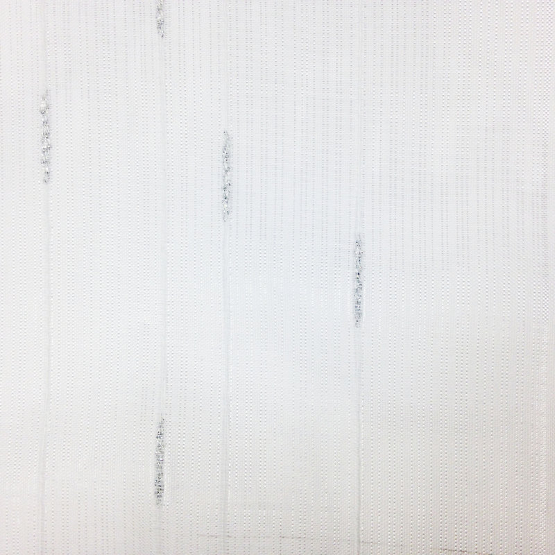 Tissu rayé 160 Sheers, Argent