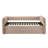 Luxurious 1Pc Modern Daybed Pull Out Trundle Button Tufted Nailhead Trim Bedroom Living Room Furniture Mauve Finish-1045052305
