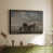 Toile avec cadre flottant noir