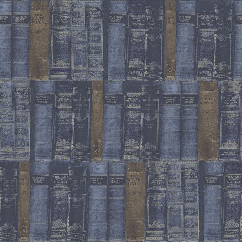 Mahala 10cm x 53cm Matte Wallpaper Roll, Blue