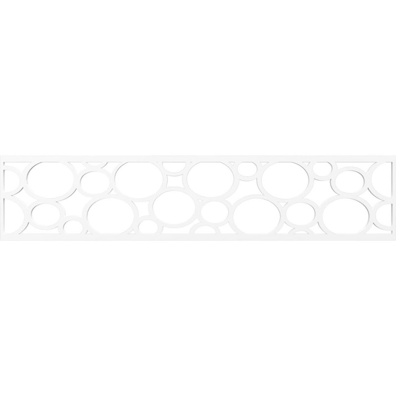 Moulure de chantournage, H 10 po x l 46,75 po x P 0,38 po, PVC de qualité architecturale