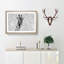 Giraffe Through The Bubbles - Single Picture Frame Painting on MDF-56633875-56633869