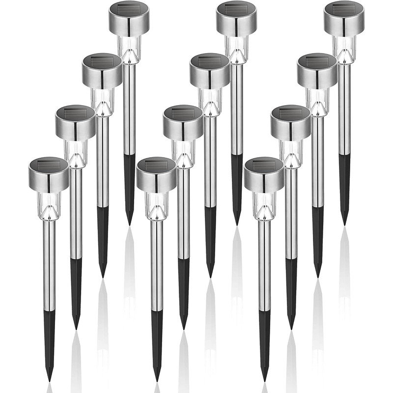 Stainless Steel Solar Powered Stainless Steel Pathway Light Pack