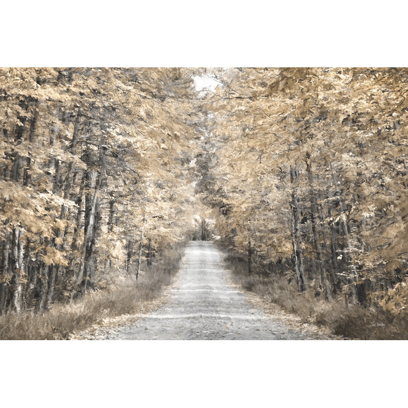 «The Golden Road On Canvas» par Lori Deiter, reproduction, H 32 po x l 48 po x P 1,25 po