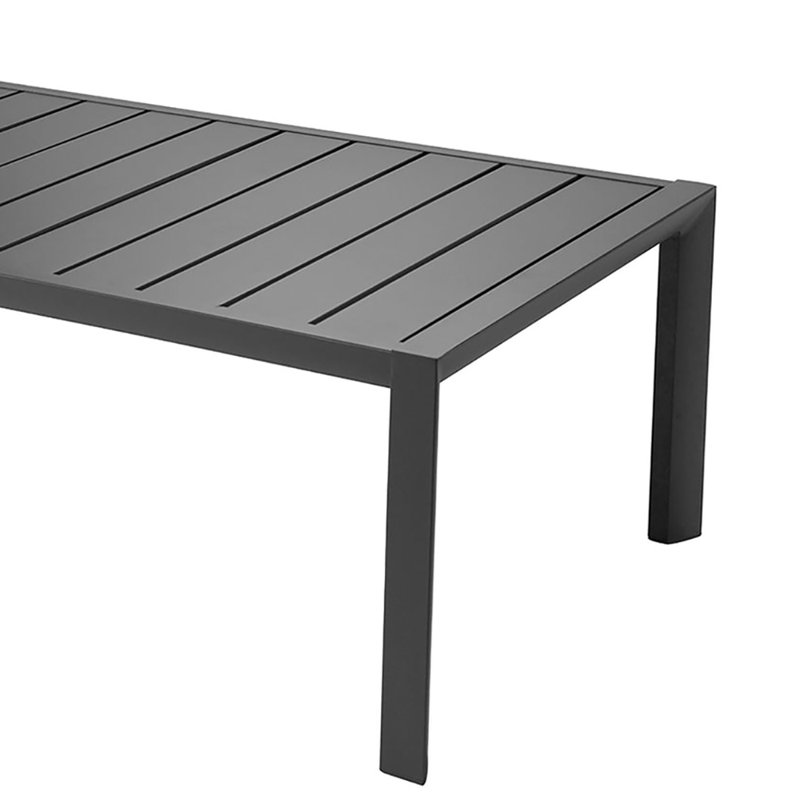 Table de patio Sunset, Noir volcanique