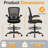 Mesh Drafting Chair with Adjustable Footrest and Lumbar Support-279025760-279025761