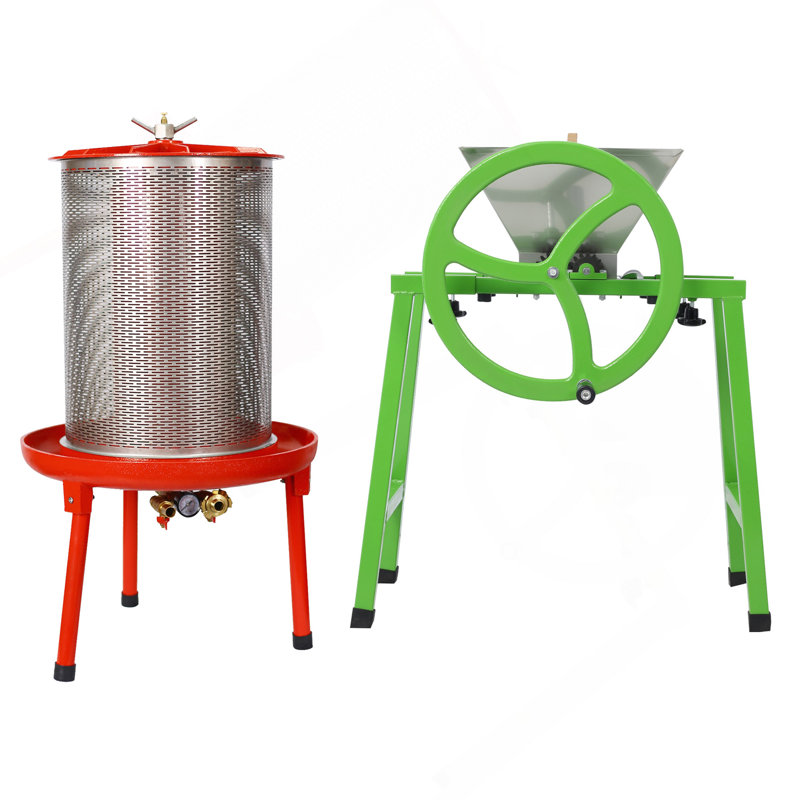 Pressoir à vin hydraulique avec pressoir à fruits et à pommes - Presse à vin pour cidre sans eau / électrique