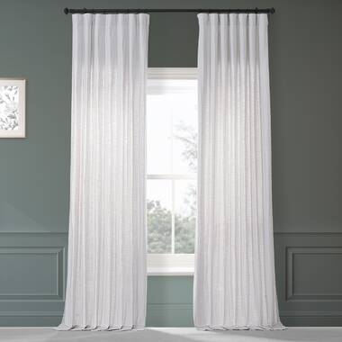 Solano Semi-Sheer Linen Curtain & Reviews