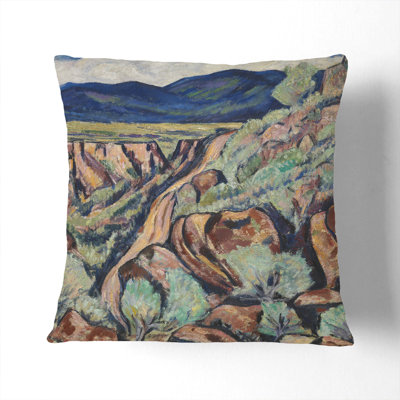 Landscape, New Mexico Scatter Cushion with Filling