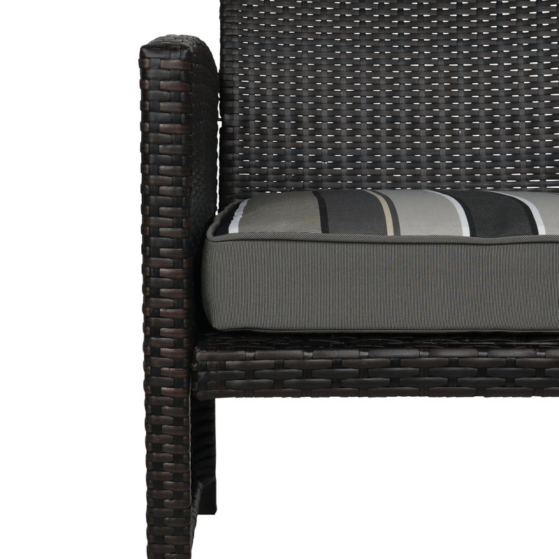 Rohando Outdoor 3'' Dining Chair Seat Cushion, Gray
