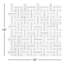 Fabrique 1 in. x 2 in. Basketweave Natural Stone Wall and Floor Mosaic Tile-87358271