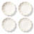 Scalloped 6.9" Bone China Appetizer Plate