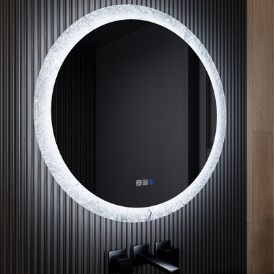 Miroir de salle de bain à DEL sans cadre