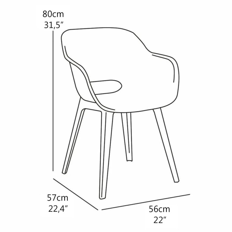 Allibert Outdoor Chair Akola, Grey