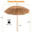 Parasol de plage 8 pi Marnell