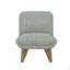 Fauteuil d'appoint gris sans accoudoirs