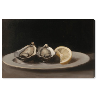 «Manet's Oysters Canvas Farmhouse Wall Art» par Art Remedy