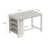 Counter Height Rectangular Dining Table with Side Storage Shelves, 47.24" Wood Kitchen Table