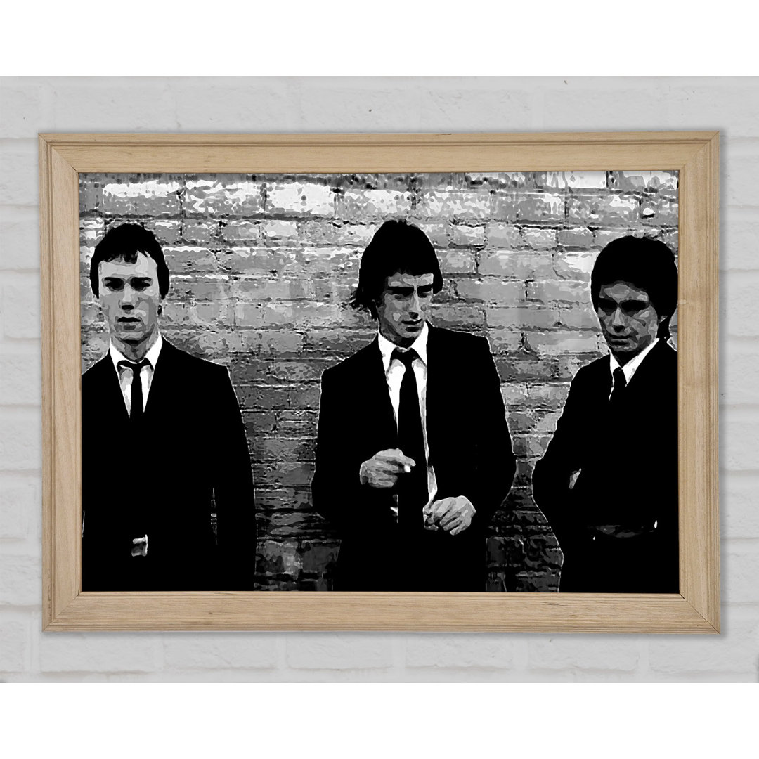 The Jam Retro B N W Gerahmter Druck