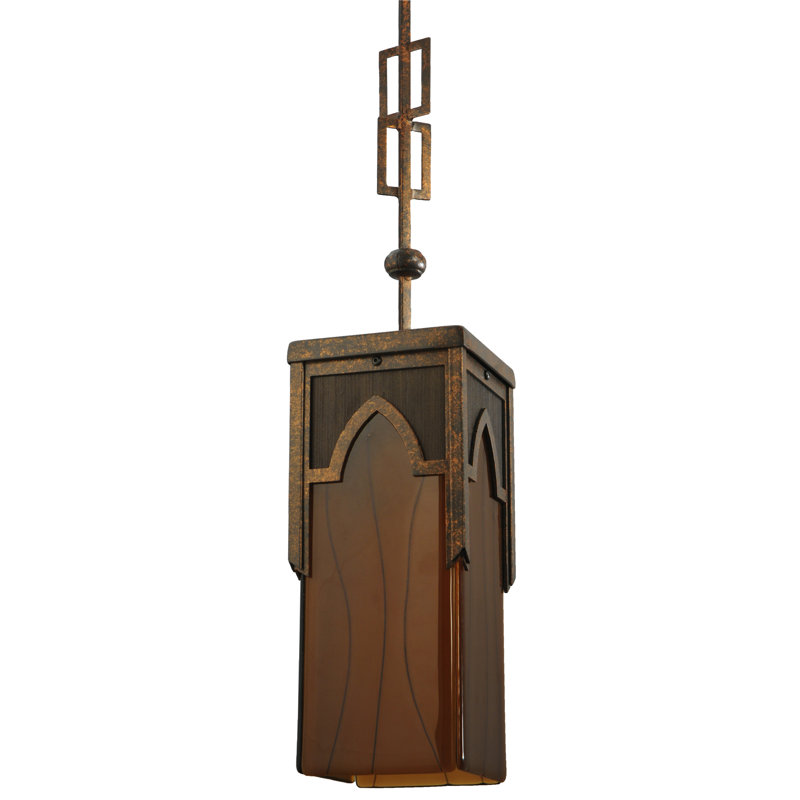 Greenbriar Oak 1 - Light Pendant, 125" H x 6.5" W x 6.5" D